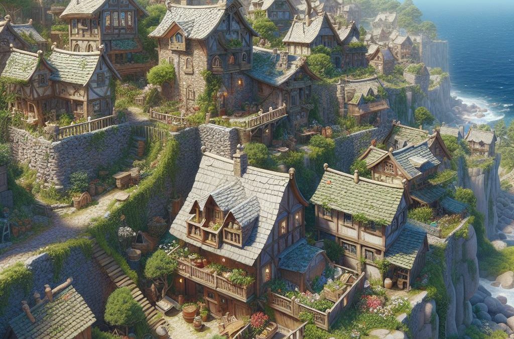 En la cima de un risco